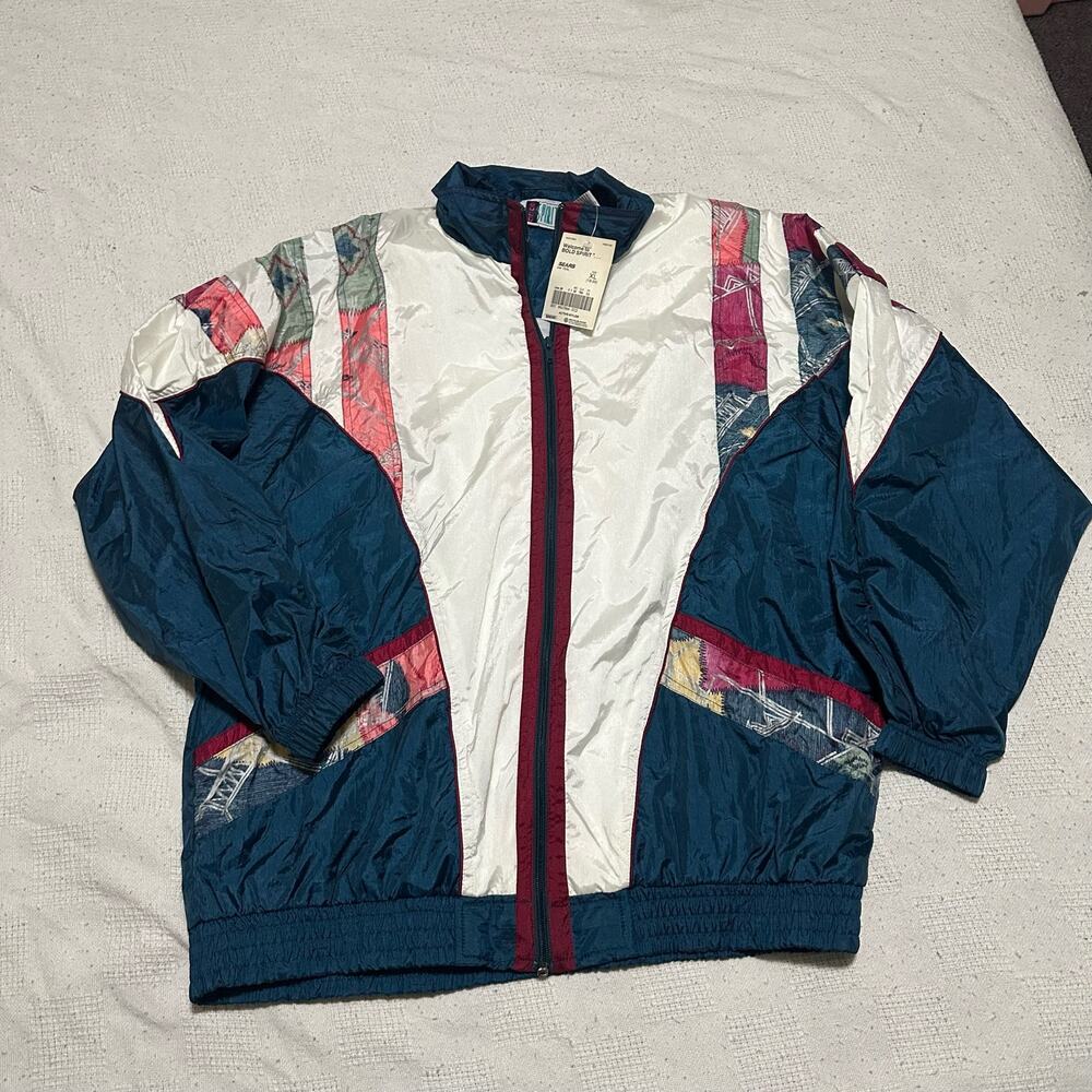 Bold Spirit XL Vintage Dead Stock Windbreaker Nylon Track Jacket